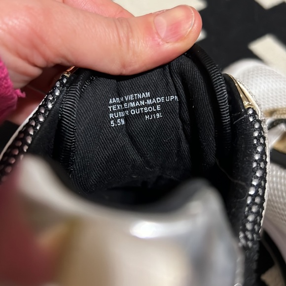 Michael Kors Gold Black Rose Gold White Wedge Sneakers - Picture 7 of 9